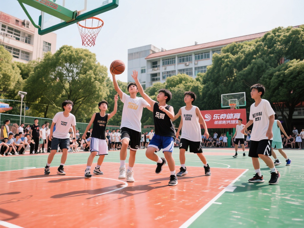 在校园里或社区中，篮球作为一项充满激情与活力的运动